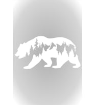 30CM Beyeaz Ayı Off Road Bear Off Road Doğa Hayvan Oto Sticker
