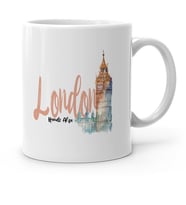 BK Gift Kişiye Özel London Tasarımlı Beyaz Kupa Bardak  2