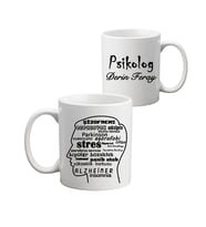 Psikolog İsim Baskılı Kupa Bardak - Psikiyatri Uzmanı Hediyesi