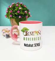 Orman Mühendisi Kupa Bardak Pembe