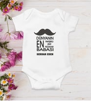 Babalar Günü Dünyanın En Babası Bebek Zıbın Kişiye Özel