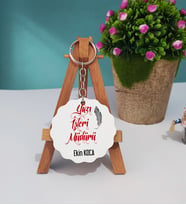 Yazı İşleri Müdürü Ahşap Anahtarlık