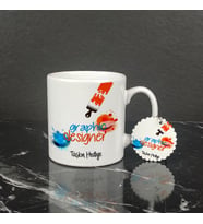 Graphic Designer Kupa Bardak ve Anahtarlık Set 002