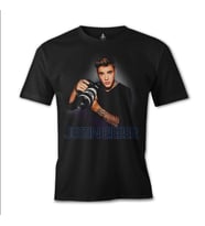 Justin Bieber - Paparazzi Siyah Erkek Tshirt