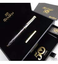 Scrikss Heritage Roller Kalem Gold Krom 50.Yıl   Scrikss Kalem   İsme Özel Kalem   Hediyelik Kalem