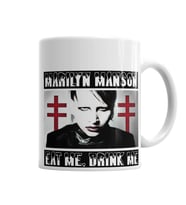 Marilyn Manson Kupa Bardak Porselen