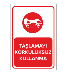 MIGNATIS - Taşlamayı Korkuluksuz Kullanma Levhası - Sac Malzeme 50x70cm