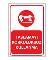 MIGNATIS - Taşlamayı Korkuluksuz Kullanma Levhası - Sac Malzeme 50x70cm
