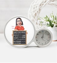 BK Gift Kişiye Özel Anneler Günü Temalı Saatli Sihirli Led Ayna Sla6
