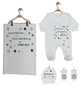 Pia Baby Gl 1950-03 İsme Özel Battaniyeli Tulum Set
