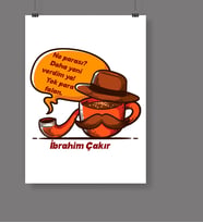 BK Gift Kişiye Özel Babalar Günü Temalı Afiş Poster  50x70 Cm 22645