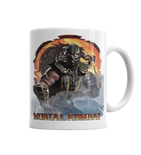Scorpion Mortal Kombat Game Kupa Bardak Porselen