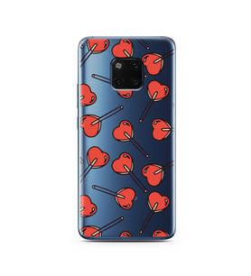 Şeker Tasarımlı Süper Şeffaf Silikon Telefon Kılıfı Huawei Mate 20 Pro