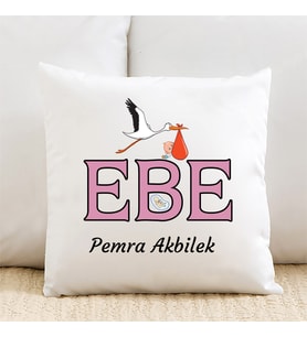 Ebelere Özel İsimli Yastık