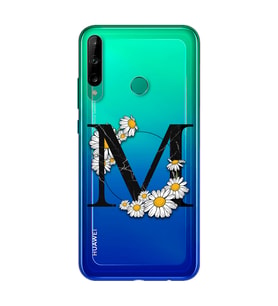 Papatya Harf Tasarım Süper Şeffaf Silikon Telefon Kılıfı Huawei P40 Lite E M-Har