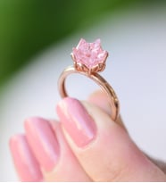 Sevgiliye Özel  Ayarlanabilir Hediye Lotus Çiçeği 925 Ayar Gümüş Yüzük (Pembe)