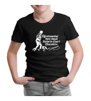 Ne Mutlu Türküm Diyene -  Öğretmenler Günü Siyah Çocuk Tshirt
