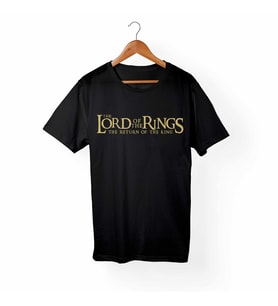 Lord Of The Rings Siyah Tişört