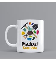 Madenciler İçin Hediye Kupa Bardak Kişiye Özel Hediye W65