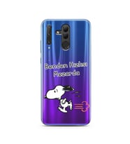 Snoopy Tasarımlı Süper Şeffaf Silikon Telefon Kılıfı Huawei Honor 20 Lite 