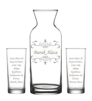 Kişiye Özel Rakı Karaf Seti Model 21-1