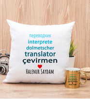 Çevirmen Yastık ve Gold Kupa Bardak