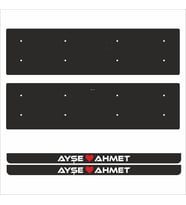 Sevgililere Özel İsimli Tamboy Pleksi Plakalık (2 Adet)
