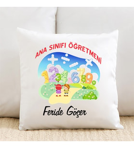 Anasınıfı Öğretmenine Özel İsimli Yastık