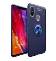Microsonic Xiaomi Mi 8 SE Kılıf Kickstand Ring Holder Lacivert