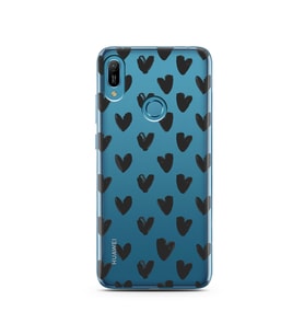 Kalp Tasarımlı Süper Şeffaf Silikon Telefon Kılıfı Huawei Y6 Prime (2019)