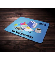 Kişiye Özel Muhasebeci Tasarımlı Mouse Pad (Renksiz)