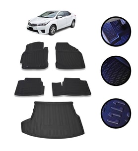 Corolla Sedan 2013-2019 Arası 4D Havuzlu Oto Paspas Ve Bagaj Set