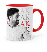 BK Gift Kişiye Özel Fotoğraflı Kırmızı Kupa Bardak  10
