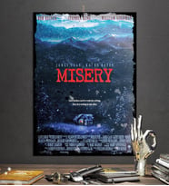 Mısery    Retro Film  Tasarım   35x50cm Dekoratif Hediyelik 8mm Ahşap Tablo