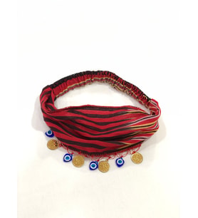 Keşan Lastikli Çocuk Bandana (Kırmızı)