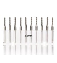 Tungsten Karbür PCB Kesme CNC Freze Ahşap İşleme 2.2mm 10 Adet 