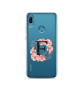 Pembe Çiçekli Harf Tasarım Süper Şeffaf Silikon Telefon Kılıfı Huawei P9 Lite 20