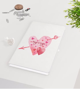 BK Gift Kişiye Özel Sevgililer Günü Beyaz Defter-47