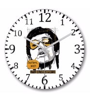 Bruce Lee Who Duvar Saati Bombeli Gercek Cam