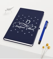 BK Gift Kişiye Özel İsimli Lacivert Defter Kalem Seti - 4 (Model 1)
