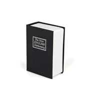 Kitap Görünümlü Gizli Kasa Çelik Para Mücevher Altın Kutu Kumbara (Siyah)