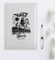 BK Gift Kişiye Özel Tarot The Death Ölüm Beyaz Deri Ajanda
