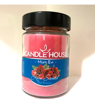 Kırmızı Gül Kokulu Kavanoz Mum
