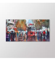 Arty Tablo Suluboya Tramvay Tablo (Karışık)