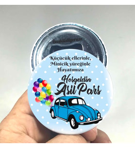 20 Adet Bebek Magneti Açacaklı Magnet Açacak (Metal)