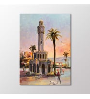 Arty Tablo Saat Kulesi Tablo (Karışık)