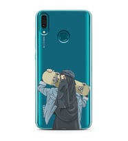 Kaykay Kız Tasarım Süper Şeffaf Silikon Telefon Kılıfı Huawei Y9 (2019)