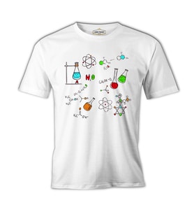 Kimya - Formül Beyaz Erkek Tshirt