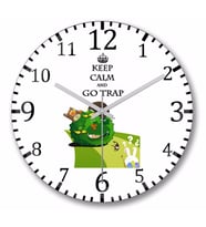 A Melhor Trap   Keep Calm Duvar Saati Bombeli Gercek Cam