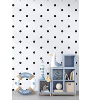 Siyah Polka Duvar Sticker 240 Adet